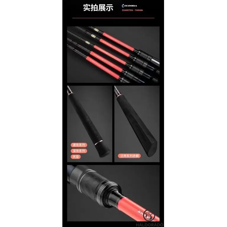 ECOODA ExairEtika Tai Raba 208XHS Spinning nyéltoldós JIG-es süllős horgászbot / 10