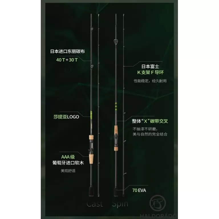 ECOODA Protolure Cyatheaceae 208MH Casting horgászbot / 7