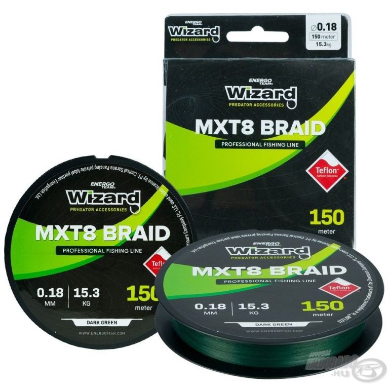ENERGOTEAM Wizard MXT8 Braid 150 m - 0,15 mm