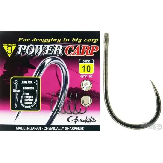 GAMAKATSU Power Carp Barbless - 10