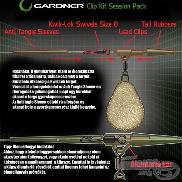 GARDNER Covert Clip Kit Session Pack Brown