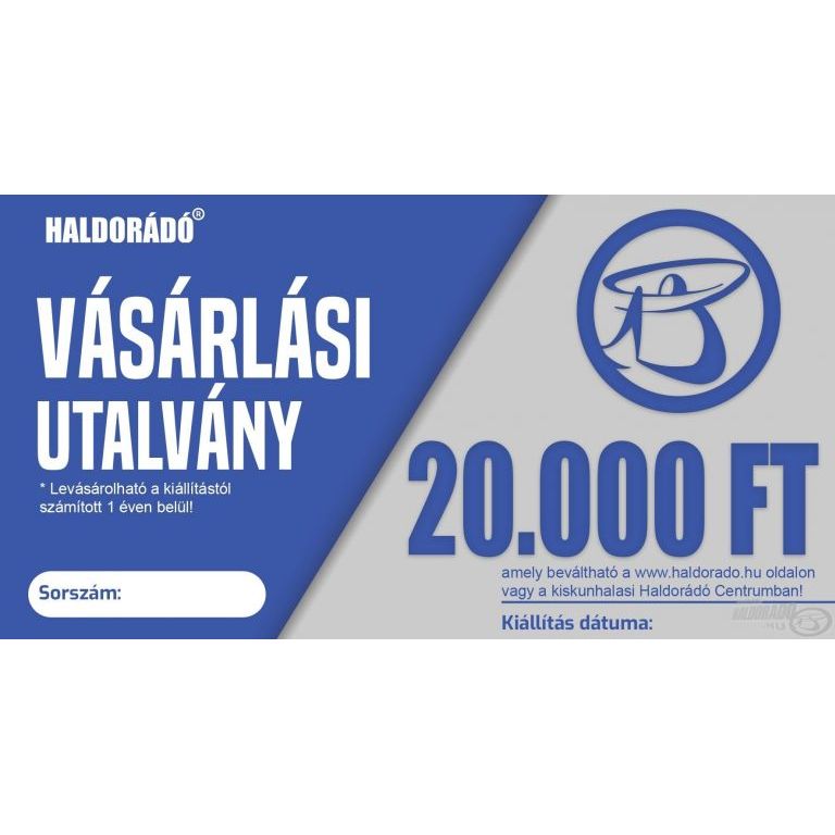 HALDORÁDÓ Ajándékutalvány 20000 Ft