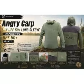 HALDORÁDÓ Angry Carp SUN UPF 50+ Long Sleeve S termék kép
