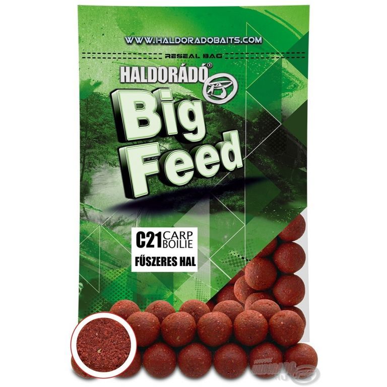 HALDORÁDÓ Big Feed - C21 Boilie - Fűszeres Hal 700 g