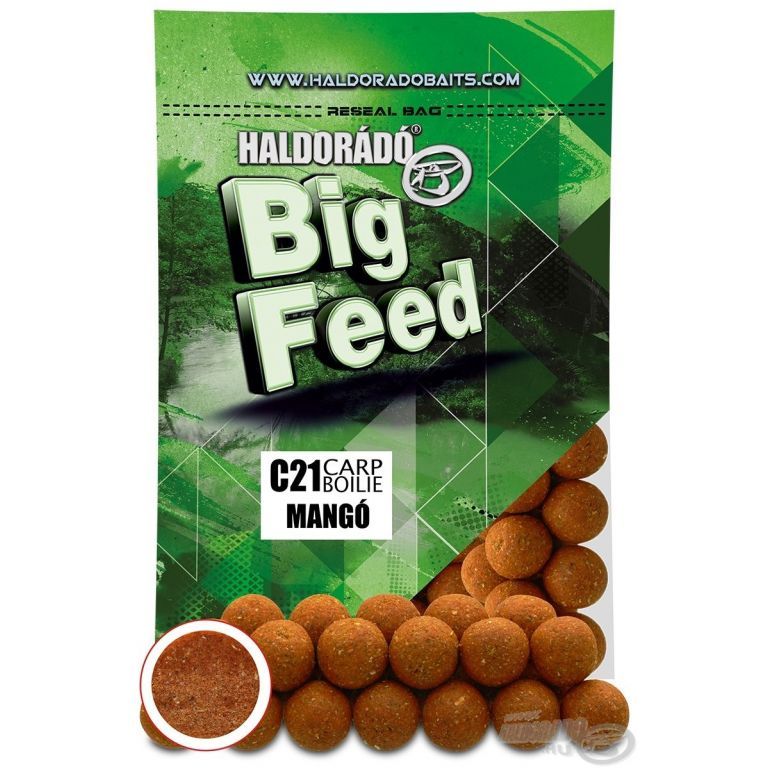 HALDORÁDÓ Big Feed - C21 Boilie - Mangó 700 g