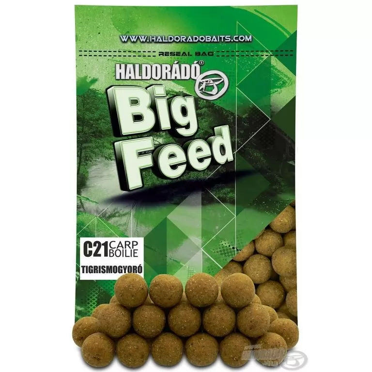 HALDORÁDÓ Big Feed - C21 Boilie - Tigrismogyoró 700 g / 1