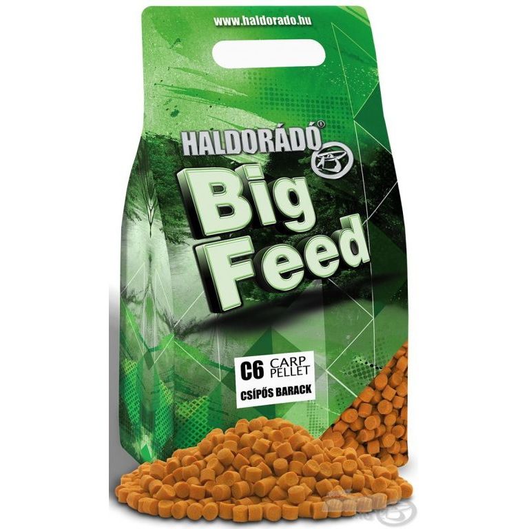 HALDORÁDÓ Big Feed - C6 Pellet - Csípős Barack 2 kg