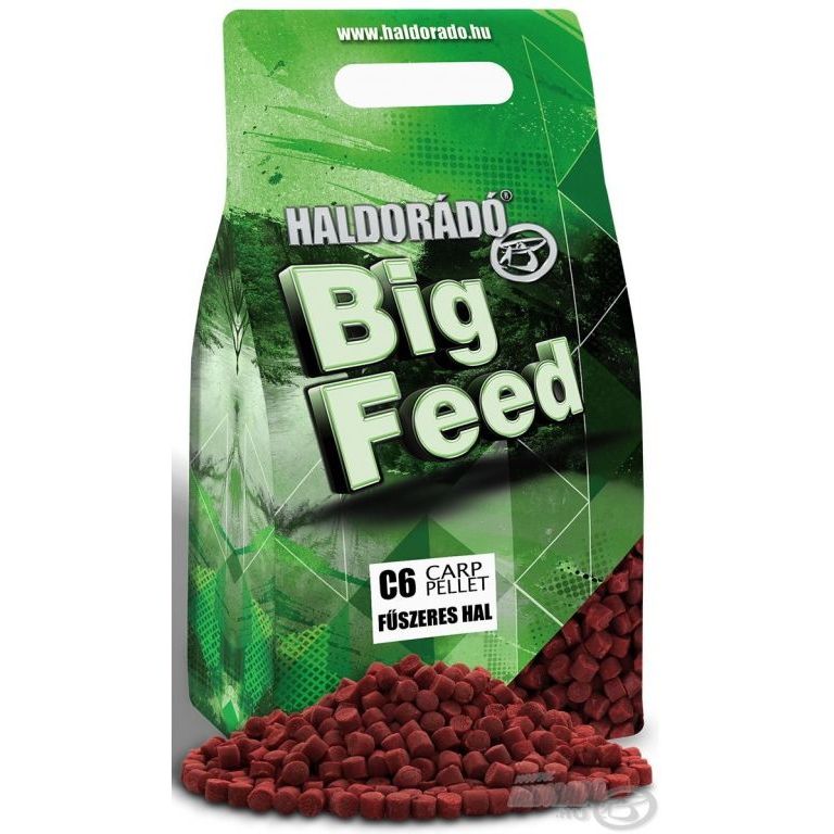 HALDORÁDÓ Big Feed - C6 Pellet - Fűszeres Hal 2 kg