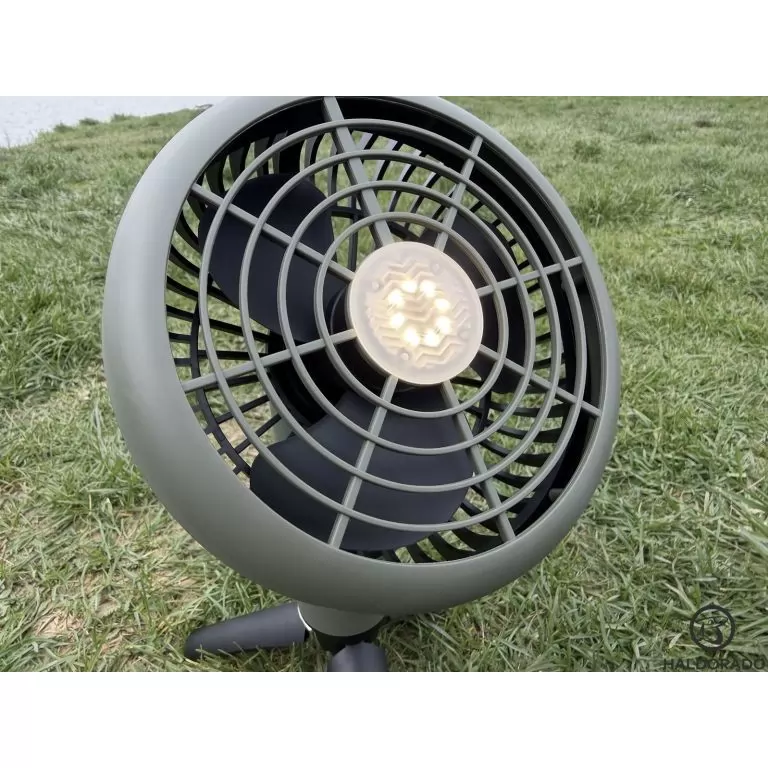 HALDORÁDÓ Camping akkumulátoros ventilátoros lámpa LED lámpával / 6