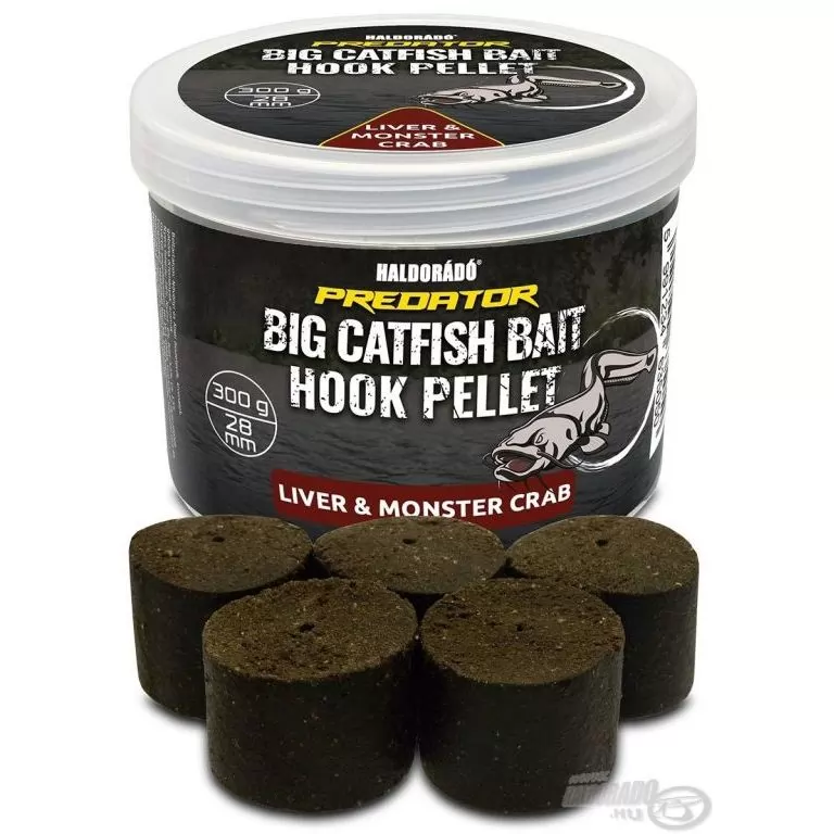 HALDORÁDÓ Catfish Bait Hook Pellet 28 mm - Liver & Monster Crab / 1