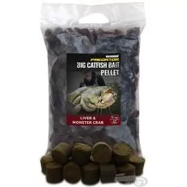 HALDORÁDÓ Catfish Bait Pellet 24 mm - Liver & Monster Crab 5 kg