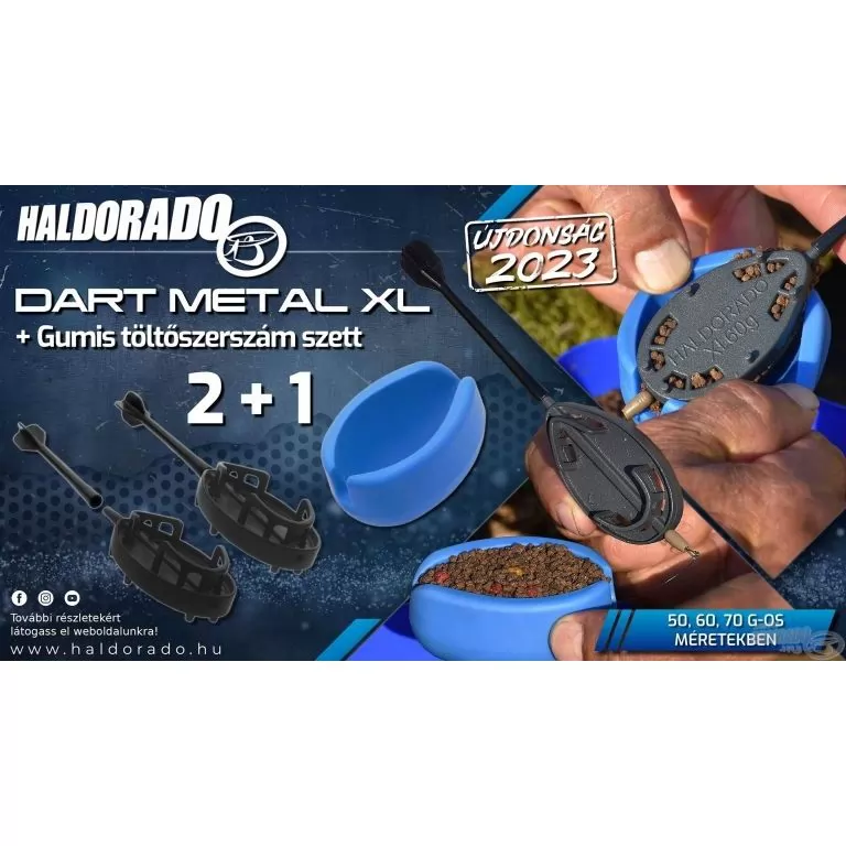 HALDORÁDÓ Dart Metal XL 60 g kosár szett / 5