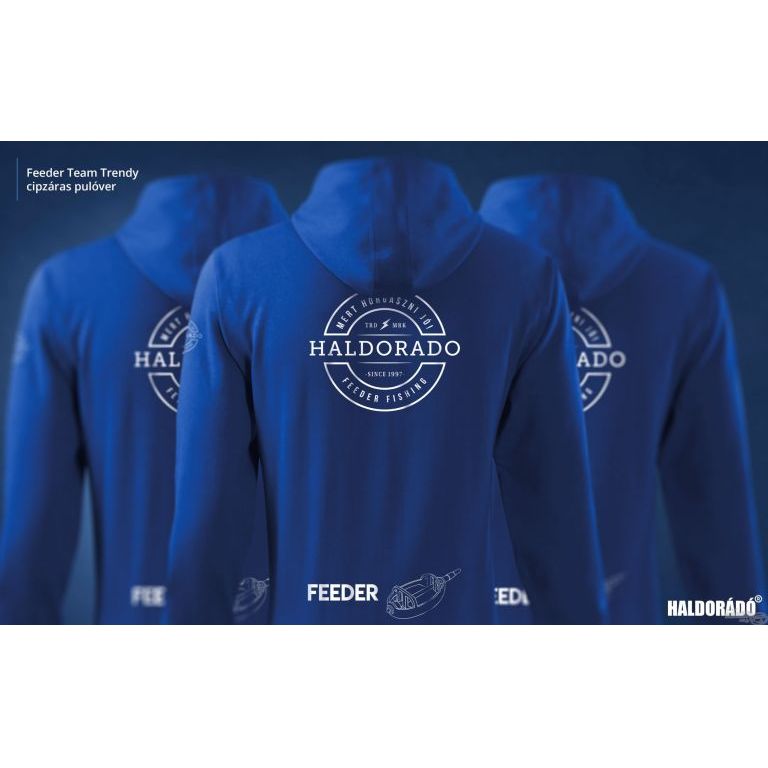 HALDORÁDÓ Feeder Team Trendy cipzáras pulóver XL