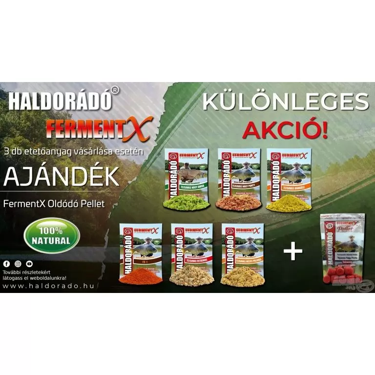 HALDORÁDÓ FermentX - Tejsavas Nagy Amur + Ajándék csali / 3