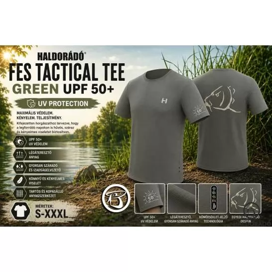 HALDORÁDÓ FES Tactical Tee Green UPF 50+ XL termék kép