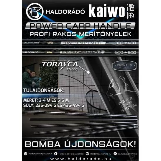 HALDORÁDÓ Kaiwo Power Carp Handle 3-4 m rakós merítőnyél termék kép