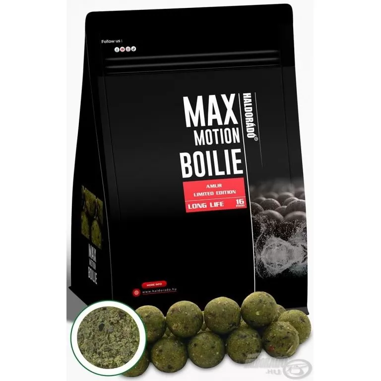 HALDORÁDÓ MAX MOTION Boilie Long Life 16 mm Limited Edition - Amur / 1