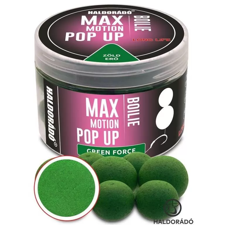 HALDORÁDÓ MAX MOTION Boilie Pop Up 16, 20 mm - Green Force / 1
