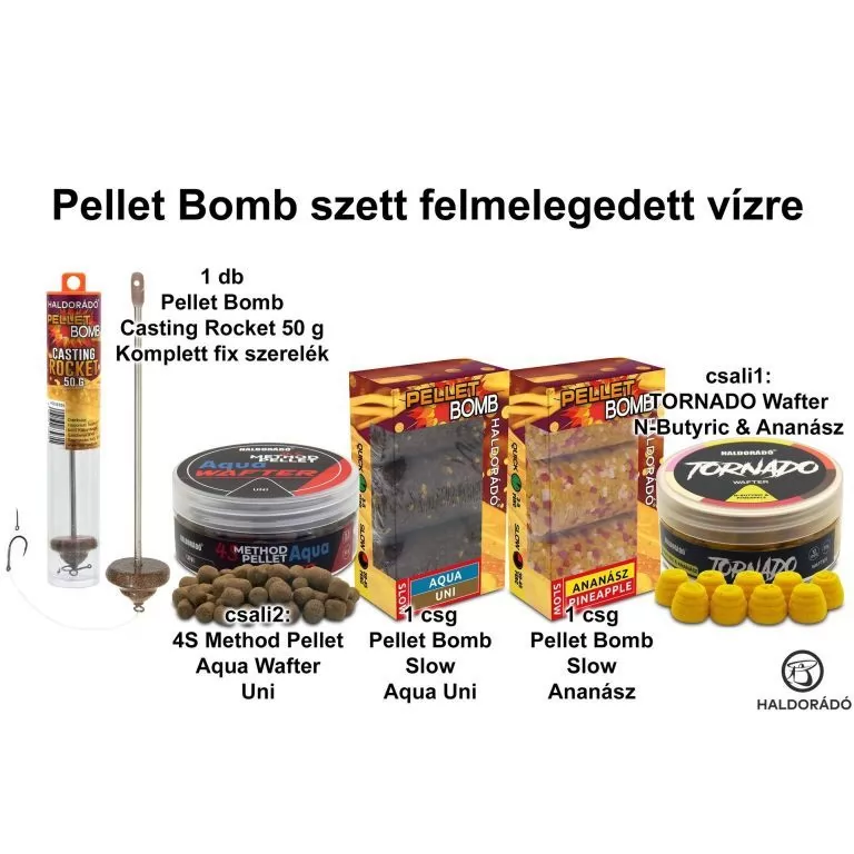 HALDORÁDÓ Nyári recept 11 - Pellet Bomb szett felmelegedett vízre / 1