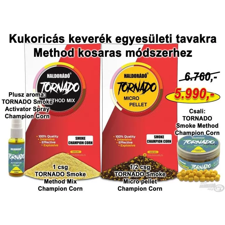 HALDORÁDÓ Nyári recept 2 - Kukoricás keverék egyesületi tavakra Method kosaras módszerhez / 1