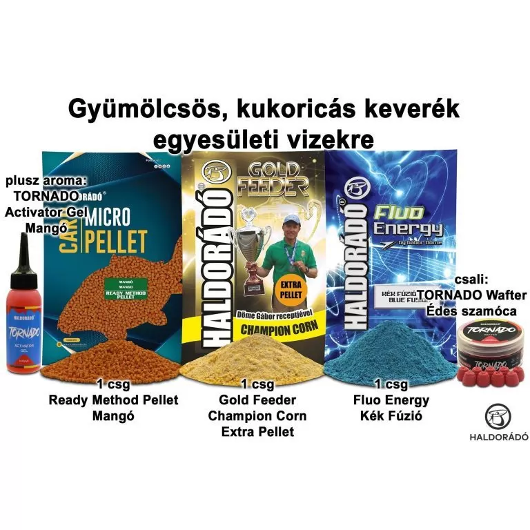 HALDORÁDÓ Őszi recept 10 - Gyümölcsös, kukoricás keverék egyesületi vizekre / 1