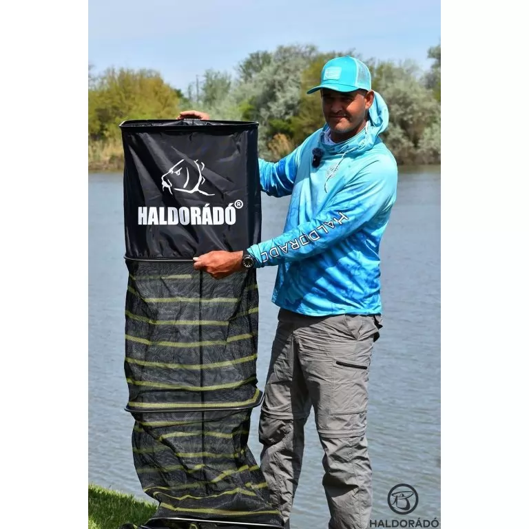 HALDORÁDÓ Power Carp Zip Mesh 4 m - verseny haltartó erősített aljú, cipzáros, hordtáskával / 10
