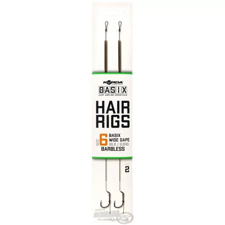 KORDA Basix Wide Gape B előkötött horog - 8 / 1