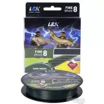 L&K Fine Braid 8 Dark Green - 0,08 mm