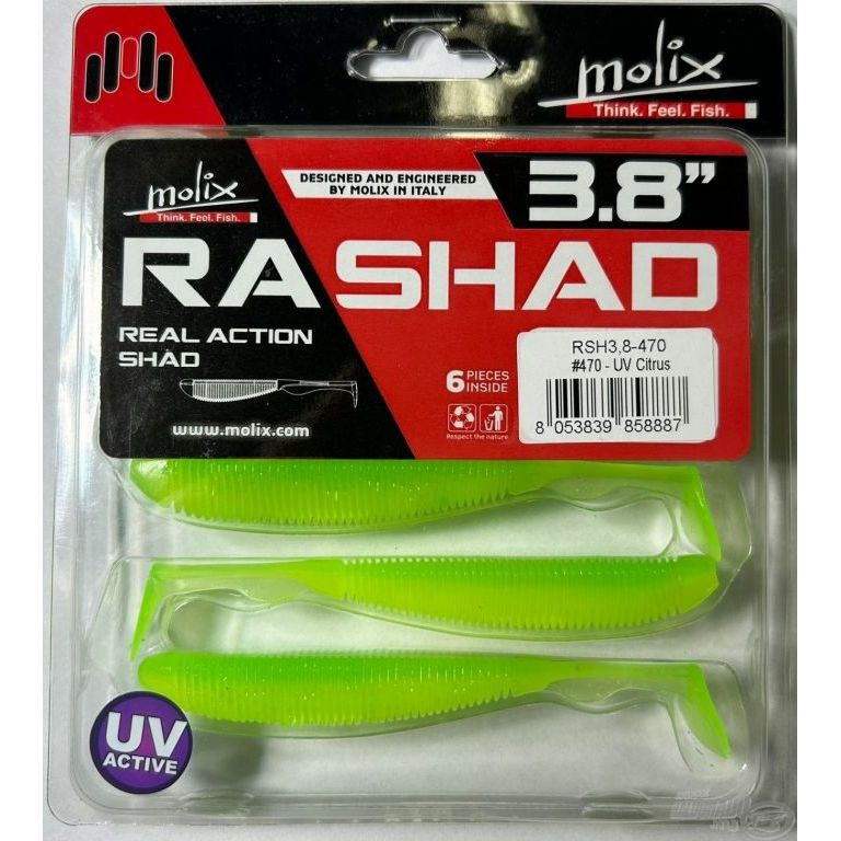 MOLIX RA SHAD 9,6 cm - UV Citrus
