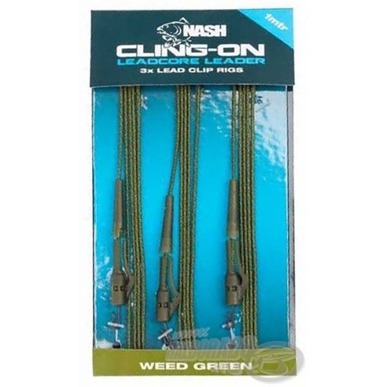 NASH Cling-On Leadcore Lead Clip Leader Weed 1 m