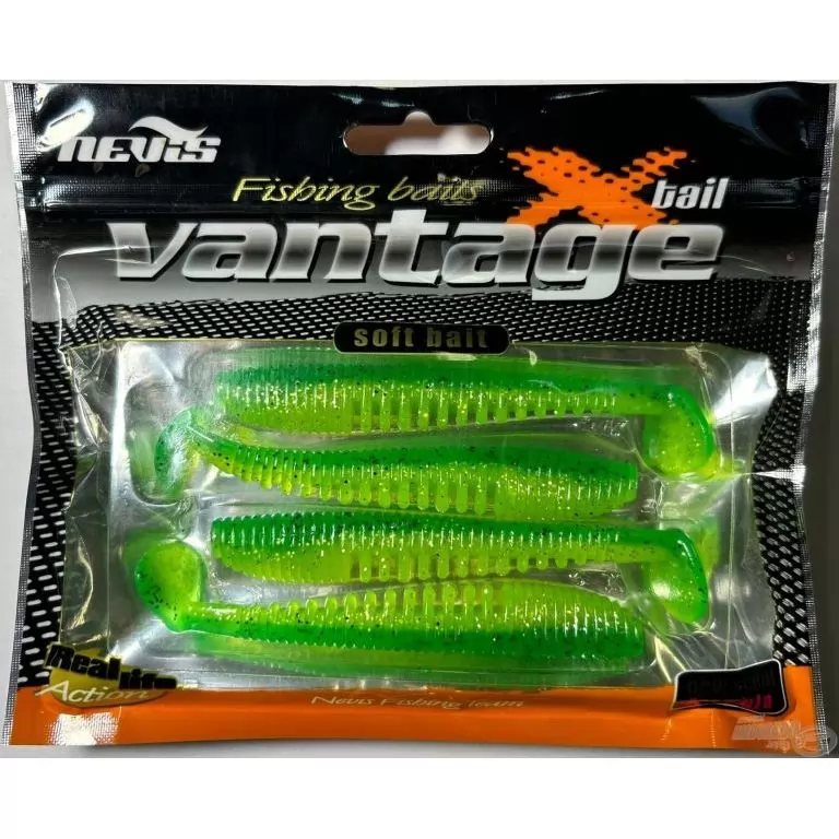 NEVIS Impulse Shad 10 cm - Zöld Csillámos / 3