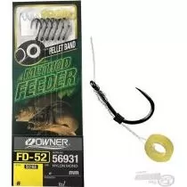 OWNER FD-52 Method Feeder előkötött monofil előke pellet karikával - 16 / 0,18 mm