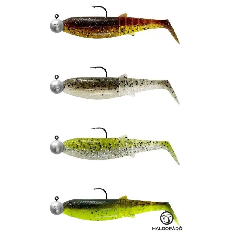 SAVAGE GEAR Cannibal Shad 8 cm - Clear Water Mix 4 db műcsali szett / 1