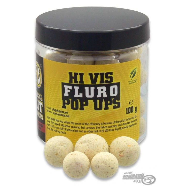 SBS Hi Vis Fluro Pop Up bojli Garlic 10-14 mm