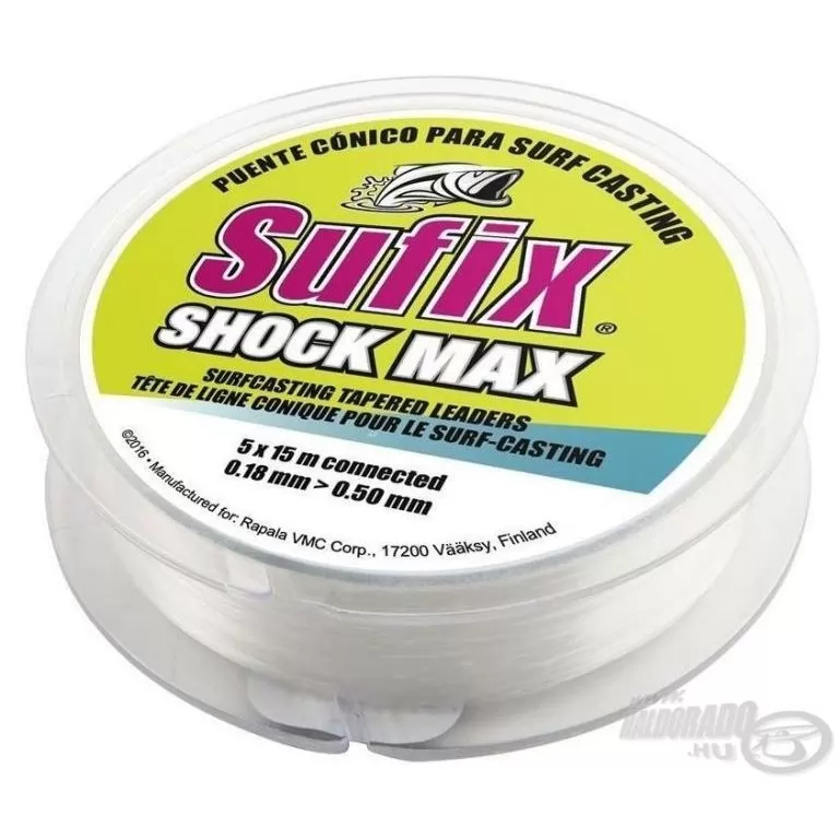 SUFIX Shock Max Tapered Line 5x15 m - 0,20-0,57 mm / 1