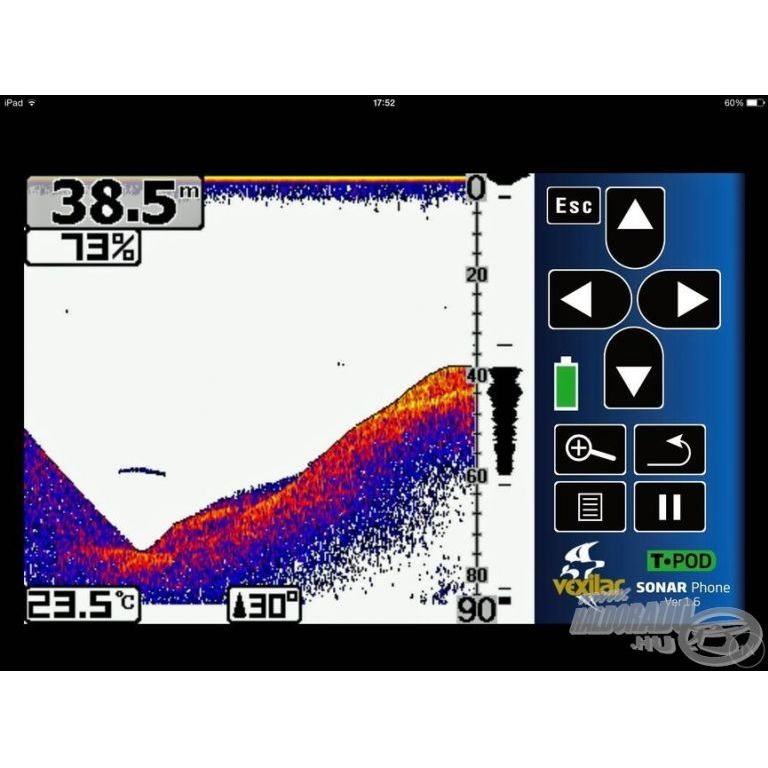 VEXILAR Sonar Phone 100 T-Pod WiFi halradar + ajándék vízhatlan tok