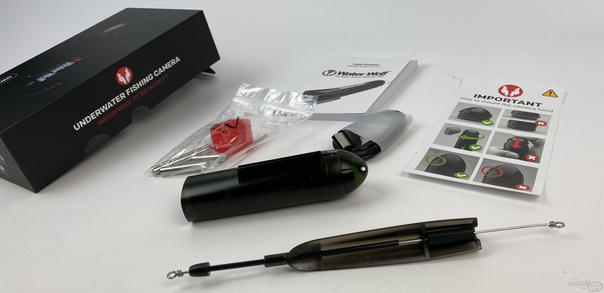 WATER WOLF UW 2.0 1080K Víz alatti kamera Haldorádó áruház